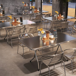 Thickened Stainless Steel Folding Dining Table for Commercial Outdoor Use, Hong Kong-Style Industrial Style Barbecue Snack Tea Restaurant Rectangular Table