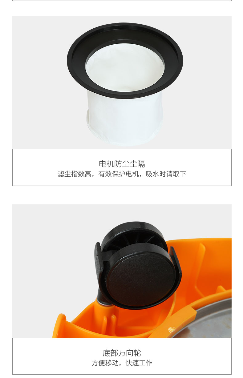 máy hút bụi mini điện máy xanh Máy hút bụi Jieba BF501 máy hút nước gia đình mạnh mẽ thương mại công nghiệp cao cấp rửa xe chuyên dụng 30 lít - Máy hút bụi điện máy xanh máy hút bụi