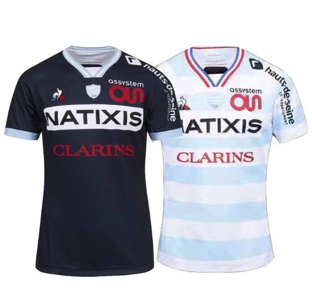2020-2021 season France 92 race car's main away rugby jersey 92 racing rugby
