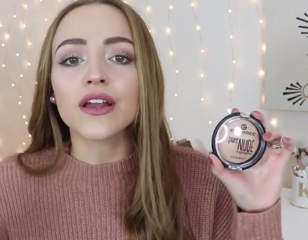 Spot Essence tinh khiết nude độ bóng cao bột sửa chữa năng lực sửa chữa năng lực sửa chữa bột bóng cao K chị khuyên phấn highlight 3ce