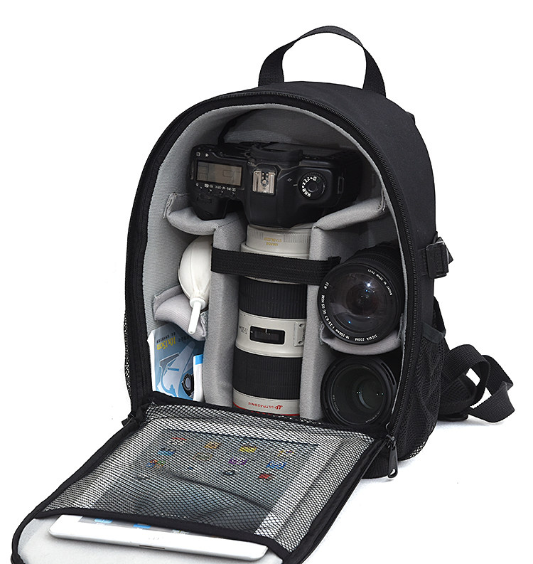 Canon SLR camera pack large capacity double shoulder photography backpack 800D90D750D6D777D200D thickness proof