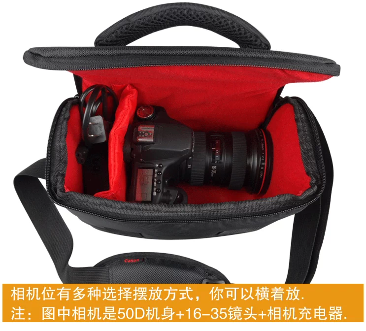 Túi máy ảnh Canon DSLR 600d 60d 700d 650d 6d 70d 5D35D25DSR túi máy ảnh một vai - Phụ kiện máy ảnh kỹ thuật số