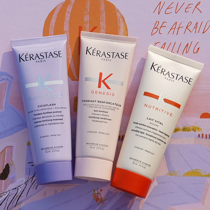 3 sticks of Paris Kashi conditioner vitality ginger Yaoguang color nourishing protein 75ml repair and improve dryness and damage