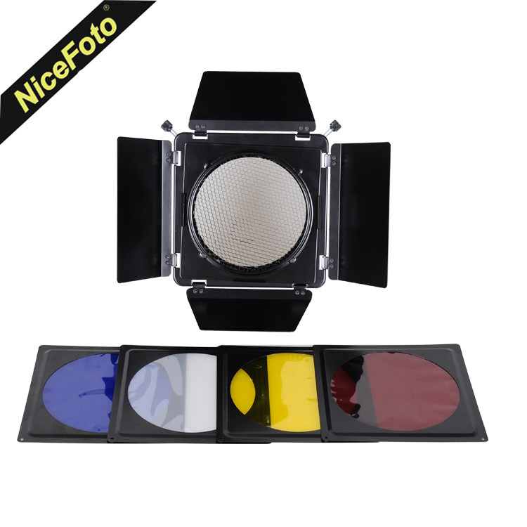 Nice four-blade light shield color filter honeycomb cover suitable for standard lampshade studio flash SN-02