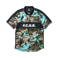 Venjoy Japan Fcrb Game Frush Men's 22 Осенний бренд логотип с короткими рубашками поло.