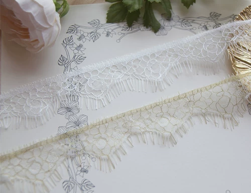E9 DIY DIY Accessories Accessories, высококачественное кружево для ресниц, вышитое кружево, ширина 4 см, 1 полоска/3 метра
