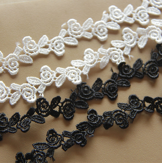 F26 side DIY handmade lace accessories water soluble lace lace lace Rose clothes trim edge width 1 5CM