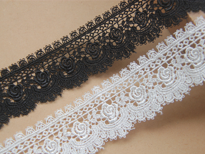 F23F7 Handmade DIY accessories Japanese version water soluble silk lace rose rose width 4cm