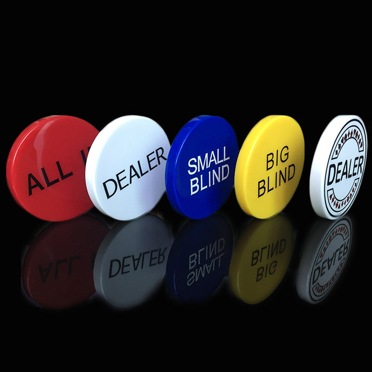 Texas poker chip Chuang code size blind ALL IN CHIPS Dealer Smallblind Bigblind 