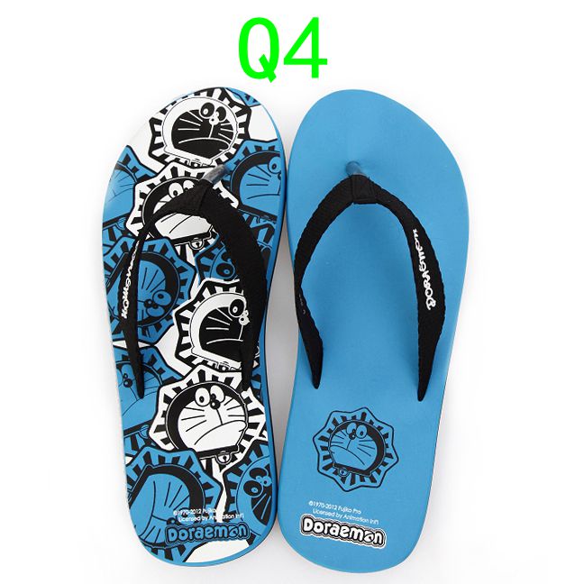 Anime hoạt hình dép Benny Road dép xỏ ngón mùa hè thời trang nam nữ pinch bãi biển dép phẳng - Dép dép crocs quai ngang