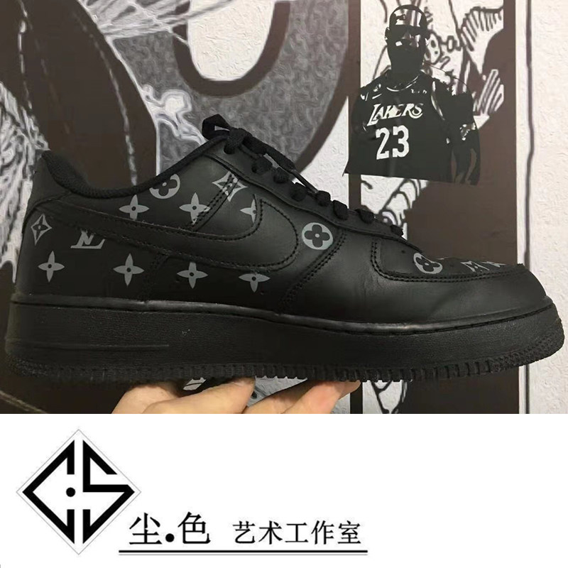 Sneakers custom graffiti hand-painted color change DIY logo pattern design font logo inkjet leather canvas