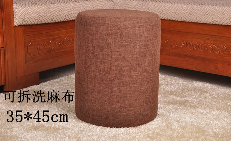 Khung gỗ rắn giày giày băng ghế cà phê phân ghế sofa vải ghế băng phân phân phân da ottoman - Kính kính phân cực