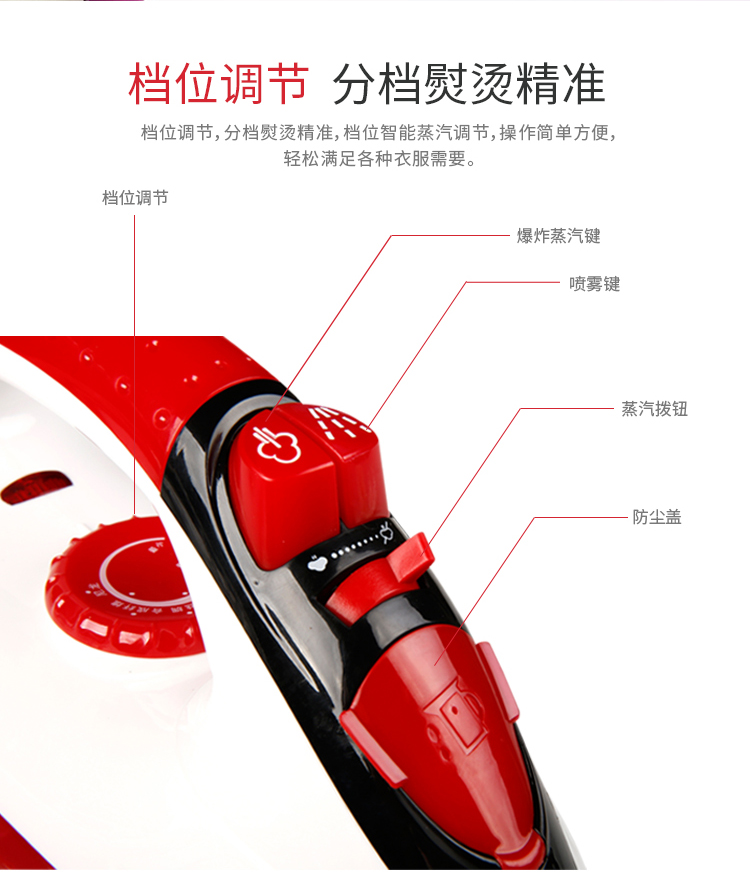 Bàn ủi hơi nước chính hãng Y-805 iron Bàn ủi hơi nước cầm tay đặc biệt - Điện sắt bàn là hơi công nghiệp