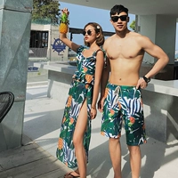 2019 cặp đôi mới áo tắm ngực nhỏ gợi cảm chia đôi bikini boxer áo tắm ba mảnh nữ quần đi biển - Vài đồ bơi đồ đôi di biển	