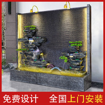  Water curtain wall water screen home decoration floor decoration rockery landscaping villa courtyard aisle entrance decoration