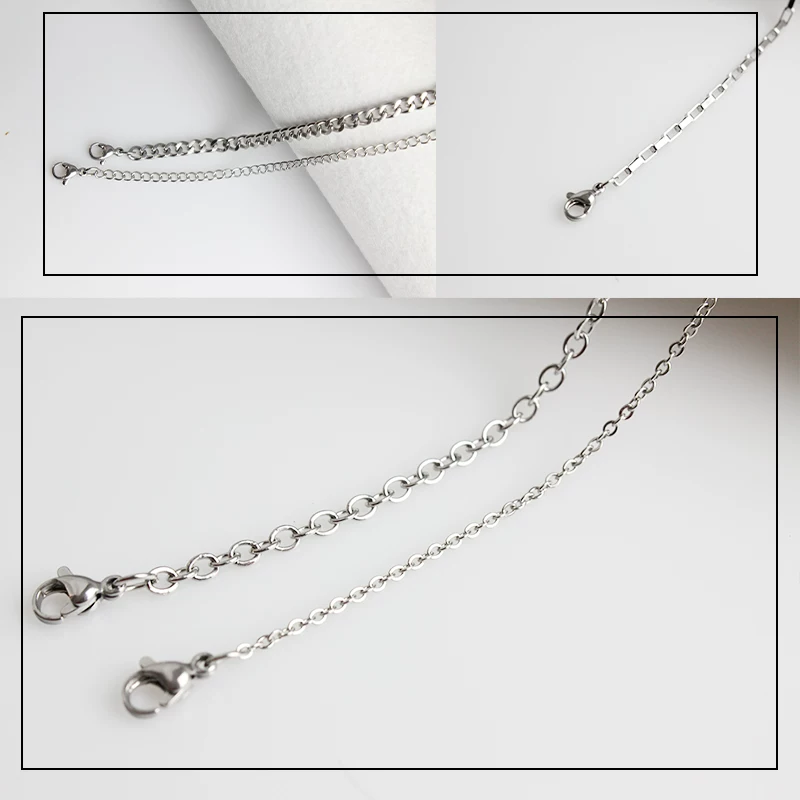 Аксессуары из нержавеющей стали, украшения, ожерелье, кулон, цепочка, DIY