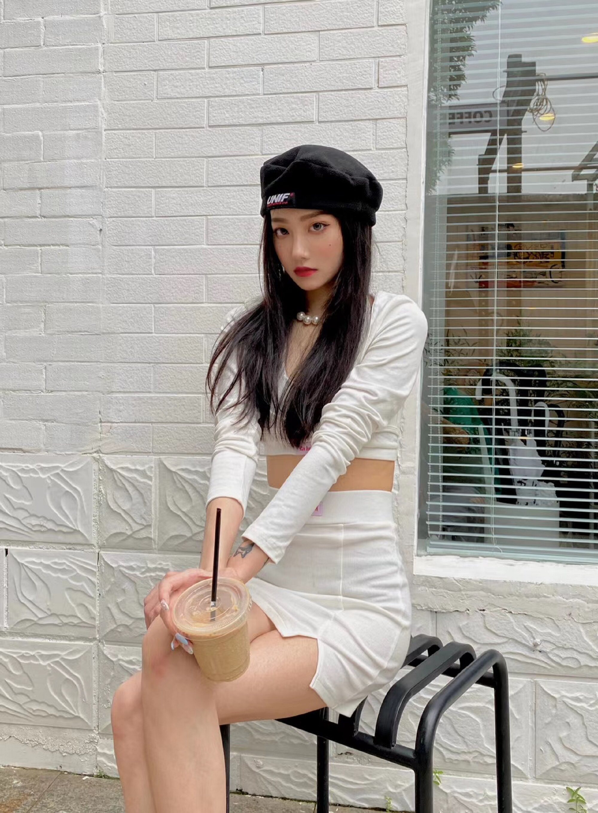 Spot (La lune Du Ciel) LLDC temperament halter neck shapewear cycling pants Sexy split skirt suit