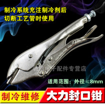 Capillary sealing pliers Copper tube sealing pliers Refrigerator air conditioning repair tools Sealing pliers Process pipe
