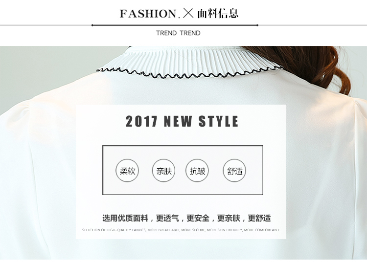 Áo voan nữ dài tay 2018 xuân mới dành cho nữ diện áo sơ mi nhỏ thời trang hoang dã áo thun voan áo phông nữ hàn quốc