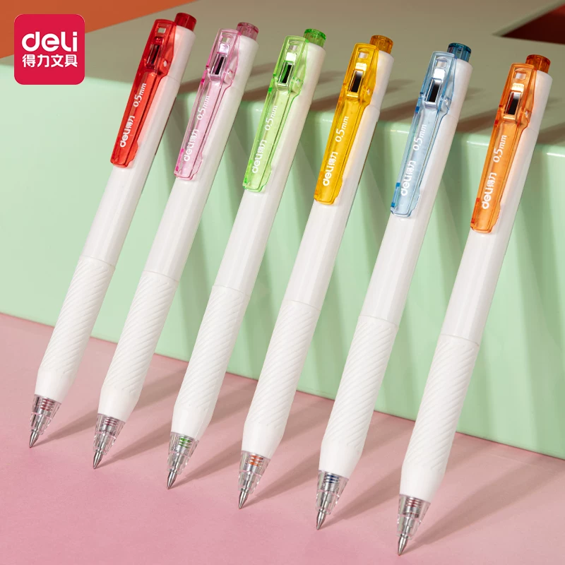 Специальная ручка-цветной конверт редактируемая заметки Deli Juice Pen Color Notes Special Hand Notes Press Neutral Pen 0.5 Japanese Student Notes Artifact 2021 Color Pen Multicolor Water Note Notes Notes Notes Key Mark Red Pen Set