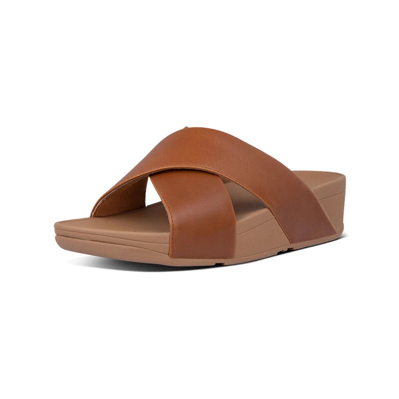 Fitflop Original Women's Summer Flip-Flops for Outdoor Wear, Fashionable Cross-Strap Thick-Soled Slip-On Sandals