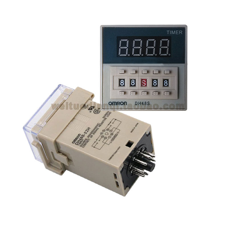 DH48S-2ZH digital timing control time relay AC220V adjustable delay switch DC 24v Precision