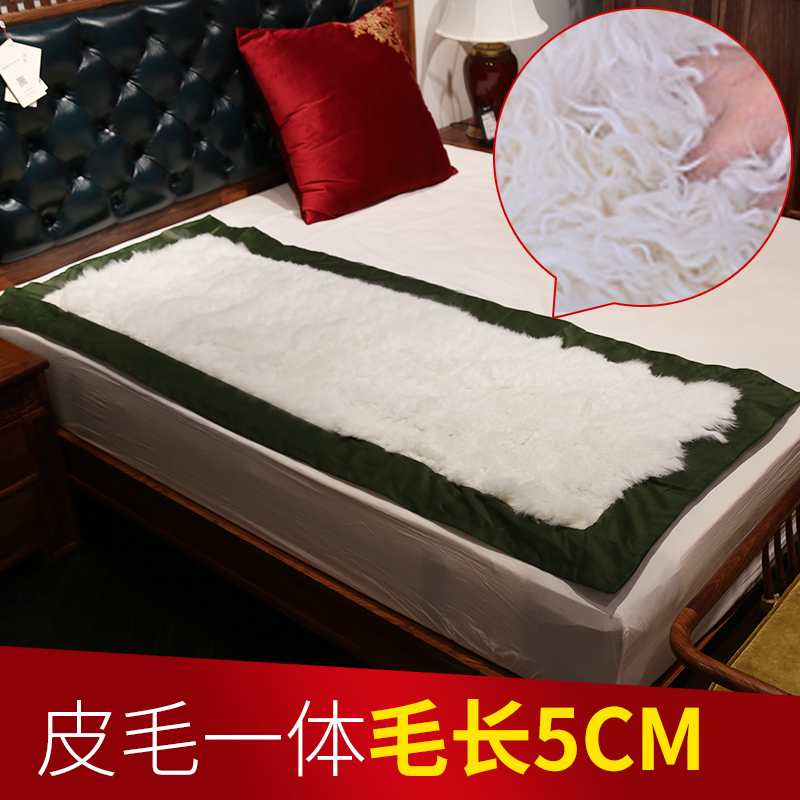 Winter sheepskin mattress blanket moisture-proof single fur one green student dormitory pure wool mattress warm and cold