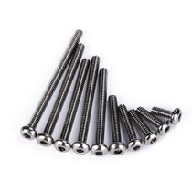 Class 10 9 nickel-plated round Cup semi-round head hexagon M2 M2 5 screws aircraft model accessories