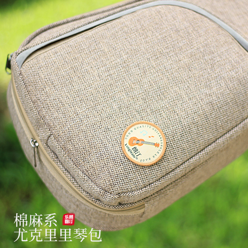 Thickened Jukri Richin Bag Brief about 21 23 24 26 inch Ukli Lie Double shoulder bag ukulele violin bag