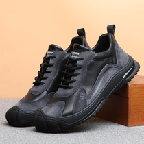 Whet Men Shoes 2022 Spring New Genuine Leather Men Fashion Casual Shoes Board Shoes Air Cushion Soft Bottom 100 Hitch Shoes