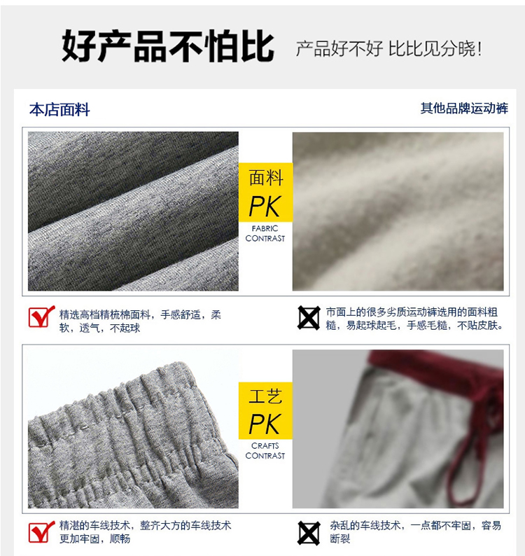 Mùa hè thể thao phù hợp với nam ngắn tay vòng cổ áo sơ mi quần lỏng chạy thể thao cotton kích thước lớn phù hợp với bình thường quần chạy bộ nam lining