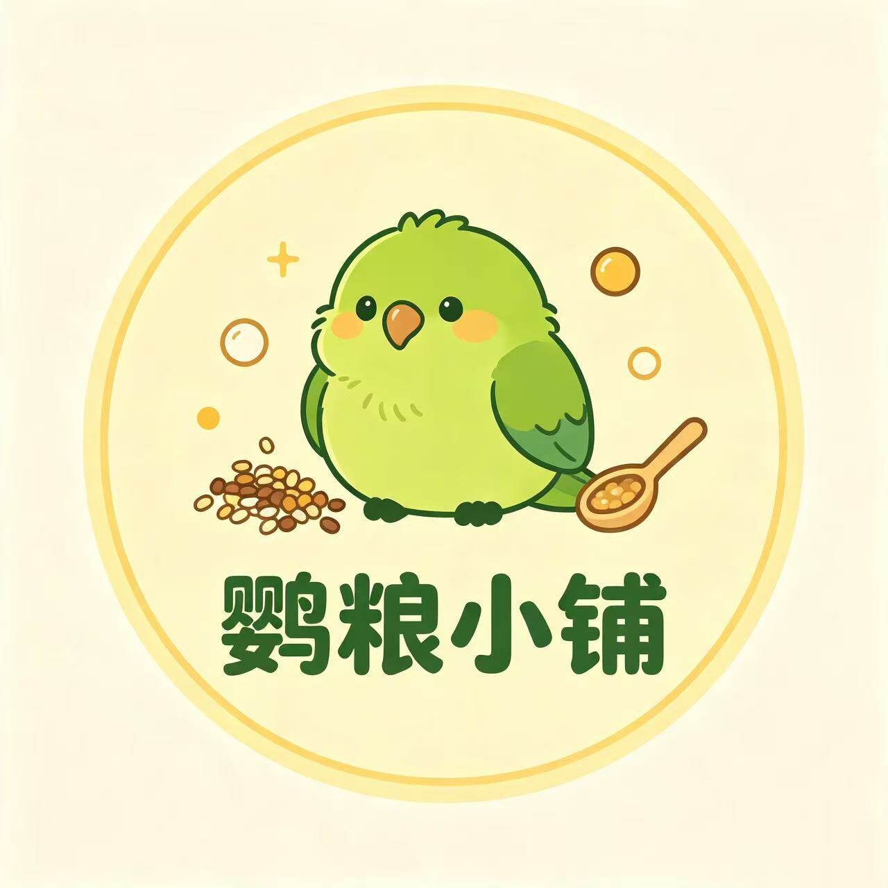 膳梦岛鹦粮小铺的LOGO