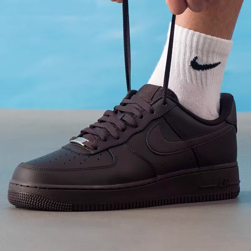 Nike/Nike Air Force1Low'07 Comfortable Retro Low-Top Sneakers for Men Dark Brown Ih1698-200