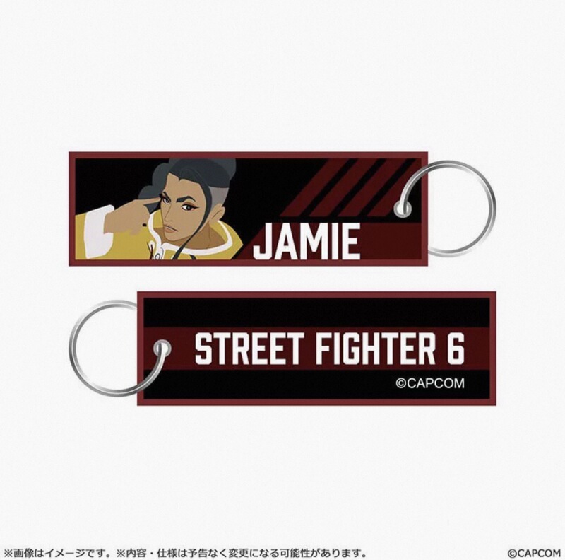 "Partial Stock Available" Capcom Street Fighter 6 Fabric Embroidery Flight Tag Keychain Jamie