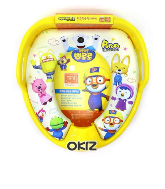 South Korean children toilet pads Pororo small penguin cute baby toilet lid poop toddler toilet collar