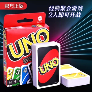 Подлинная карточная настольная игра Mattel UNO, классическая карточная игра Uno Uno, многопользовательская настольная игра для отдыха, вечеринки, покера