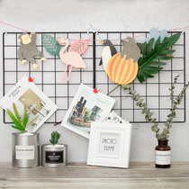 Nordic Iron Art Grid Photo Wall Composition Decorations and Gourmet Photo Props Pendulum for Cosmetic Shooting Background