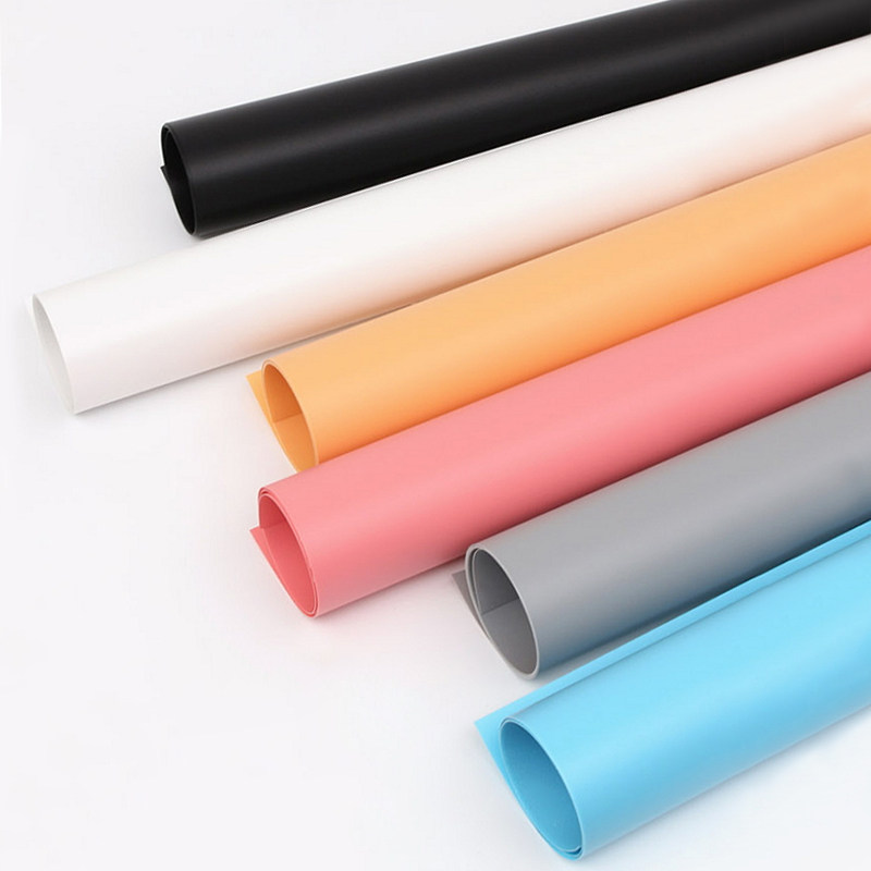 Taobao photo background paper black frosted PVC solid color photography background paper thick non-reflective shooting props
