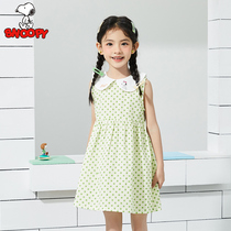 Innube childrens clothing childrens vest with dress girl Summer new dolls collar dress girl cute dresses