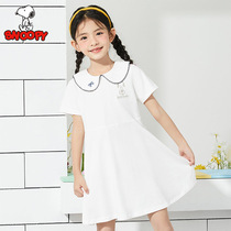 Annu 2022 Summer new doll collar sweet and beautiful dress Children with dress Oxygen Girl Dress Cute