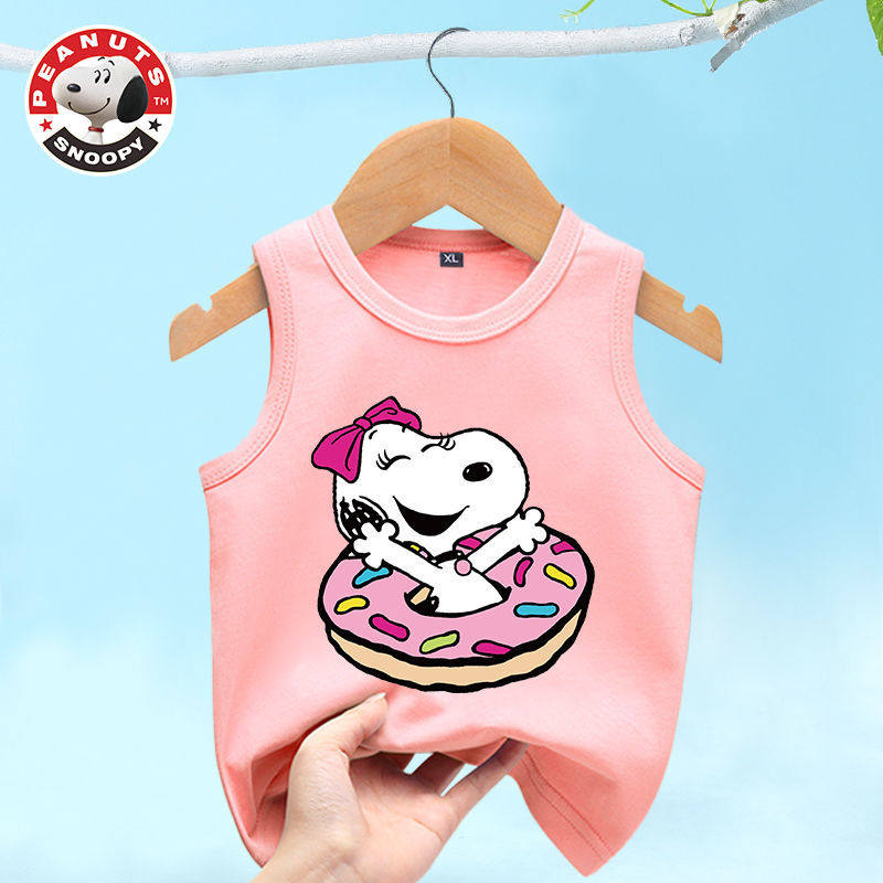 Innubi children's small vest Summer pure cotton thin girl blouse girl inside wearing outside wearing underwear comfort