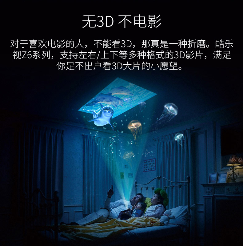 Âm nhạc tuyệt vời như máy chiếu 3D cầm tay Z6S 2019 máy chiếu cầm tay mới WiFi không dây Android máy chiếu di động thông minh mini HD rạp hát gia đình nhỏ - Máy chiếu