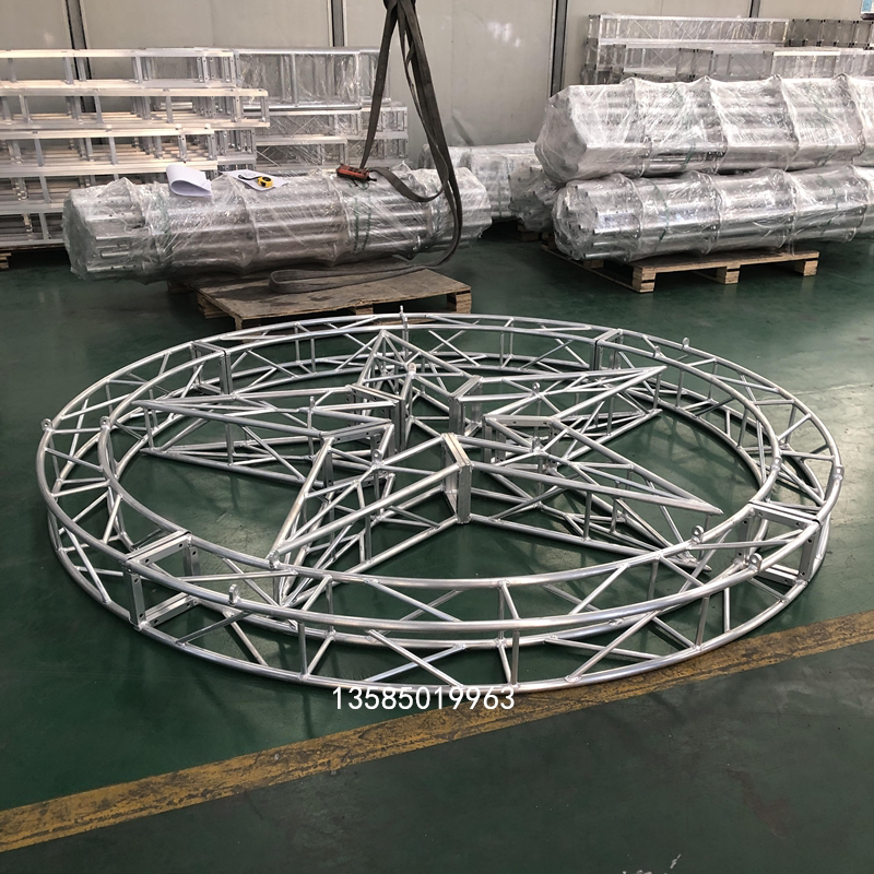 Custom Aluminum Alloy Round Arc Shaped Pentagram Hotel Suction Top Light Frame 300400 Wedding Garches truss