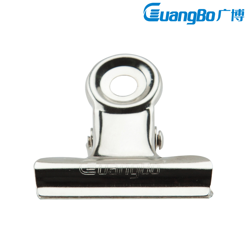Guangbo Stainless Steel Metal Clip Ticket Clip Drawing Board Clip Large Number Iron Clamp Office Supplies Bill Clip Round Clip