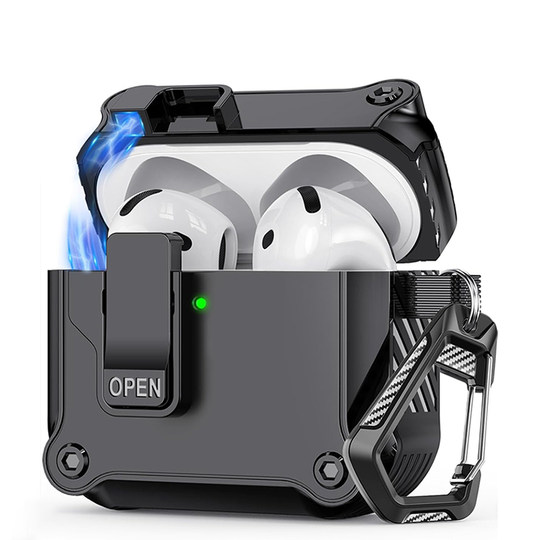 One-Click Pop-Up AirPods 4Th Generation Protective Case, Anti-Drop AirPods Pro 2Nd Generation Elastic Armor, Suitable for Apple Earphone Case, Anti-Drop AirPods 3Rd Generation Pro 3Rd Generation Case 5Th Generation