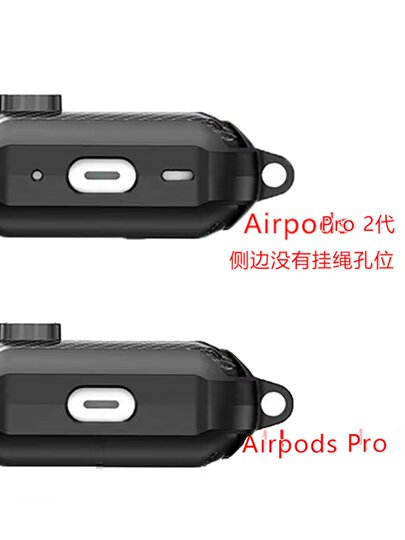 Anti-Drop AirPods Pro 2Nd Generation Protective Case, AirPods 4Th Generation Protective Shell Suitable for Apple Earphones, Carbon Fiber Pattern Buckle, Huaqiangbei 3Rd Generation Pro Case, 5Th Generation with Hook