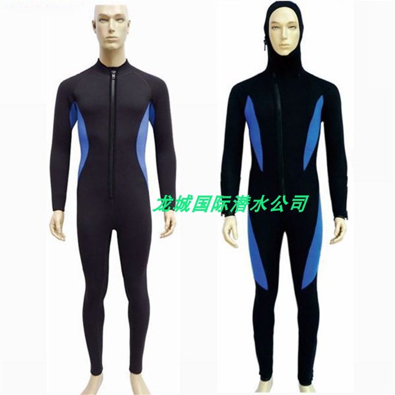 5MM WETSUIT WARM AND CHILL-PROOF WET SURFING WINTER BATHING SUIT LONG SLEEVES SNORKELING SNORKELING WITH CAP DIVING SUIT
