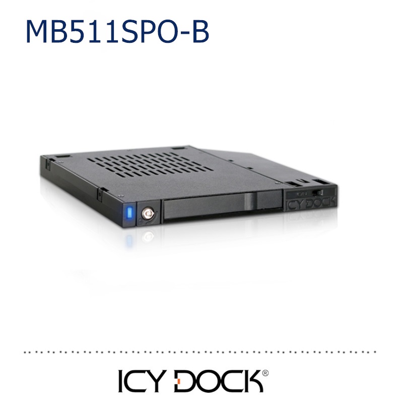 ICY DOCK MB511SPO-B 2 5-inch SATA optical drive bit SSD ultra-thin hard disk hot-swap extraction box