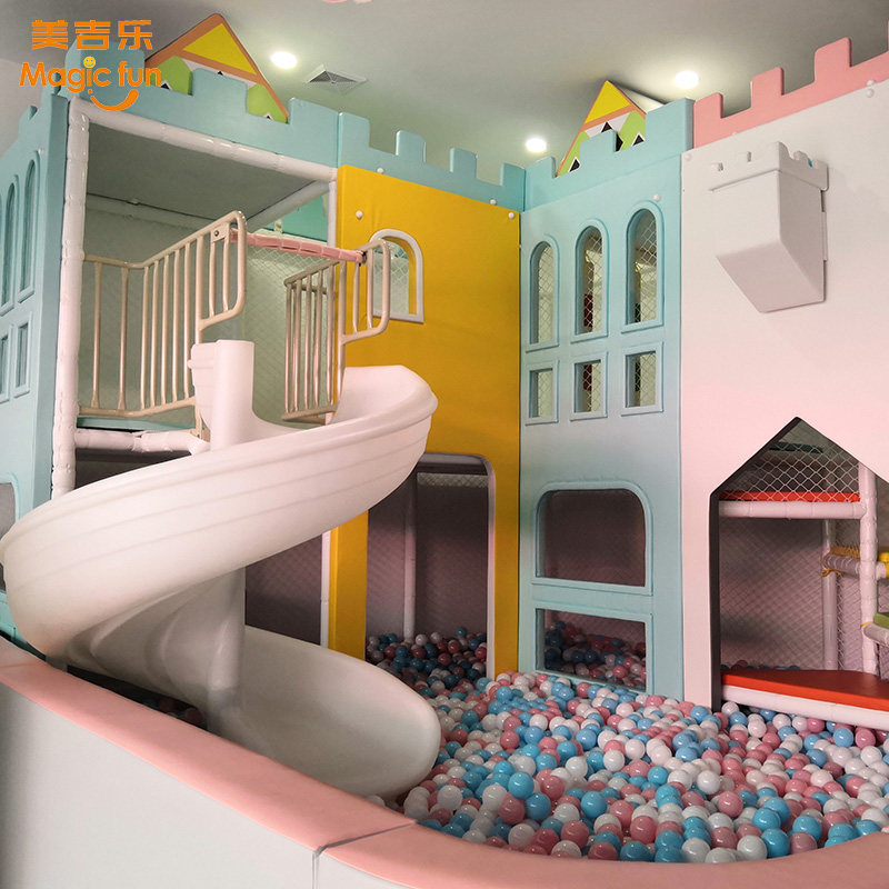 Naughty Fort Children's Park indoor equipment large-scale mall millions of ball pool playground slide trampoline entertainment facilities