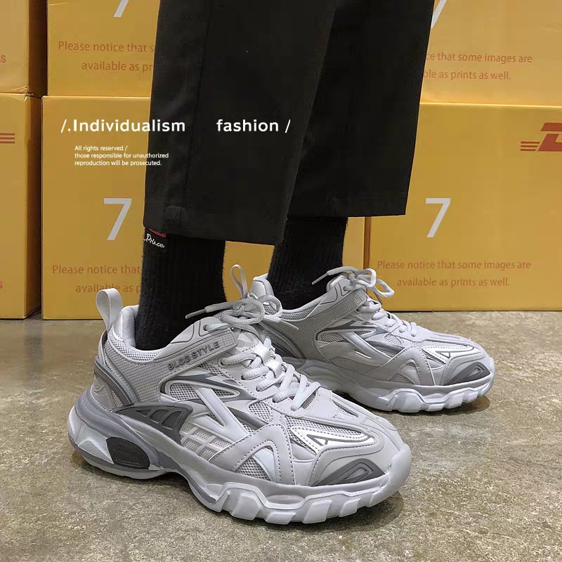 Spring hot style Internet celebrity daddy shoes men's sports niche shoes original national tide all-match advanced design sense ins trendy shoes